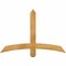 Ekena Millwork Bellingham Rough Sawn Timber Gable Bracket, Western Red Cedar, 48"W x 32"H x 2"D x 4"F, 16/12 Pitch GBW048X32X0204BEL00RWR - alternate 1